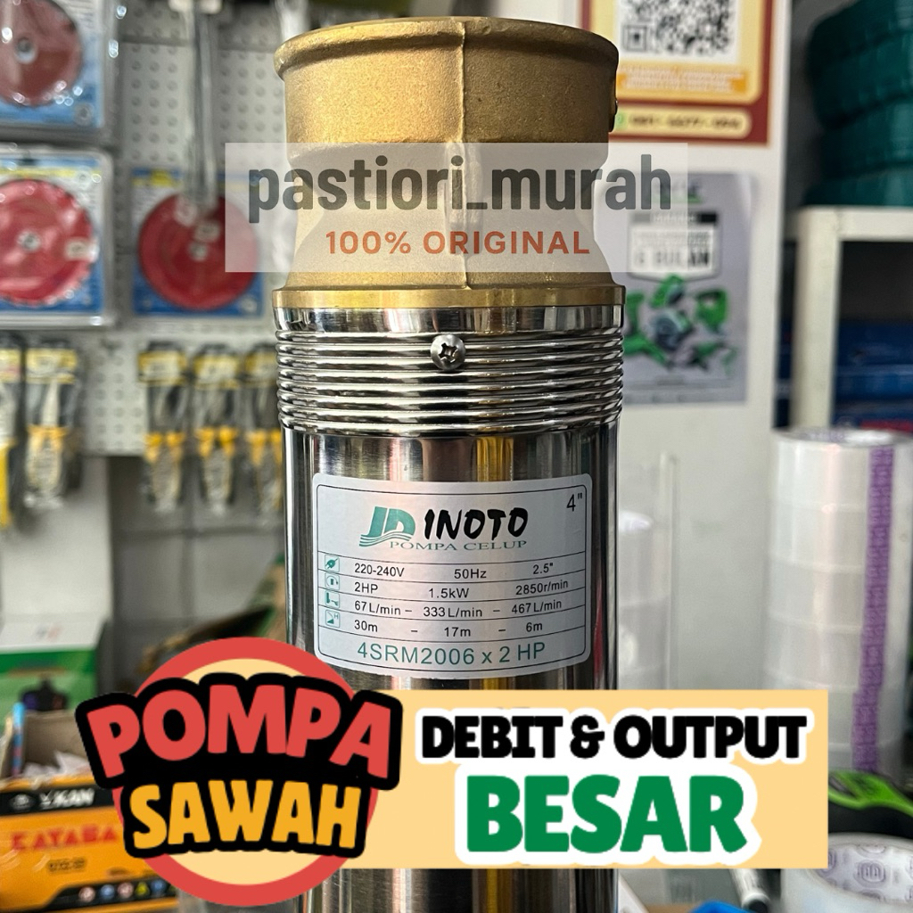 Pompa Submersible Sible Inoto 4in 4" Celup sibel C.BOX 4dim 0.5hp 0.75hp 1hp 1.5hp satelit 2hp 3hp 4