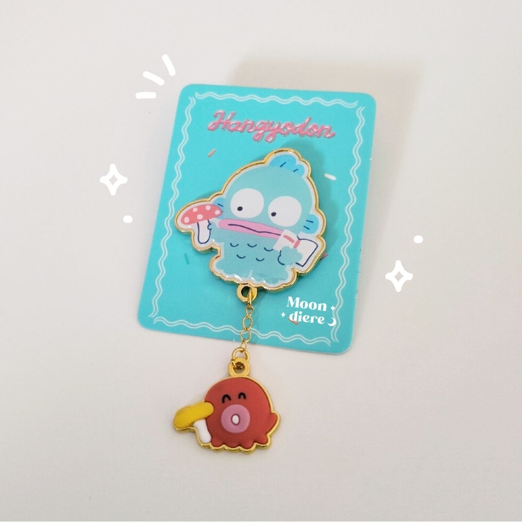 [Selected] Miniso Hangyodon Surprise Badge Blind Box Sanrio enamel pin