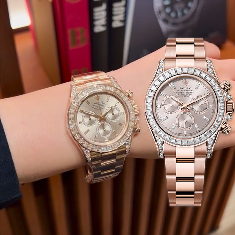 【100% ASLI】Original Jam tangan Rolex Cosmograph Daytona seri M126595TBR-0001 diameter 40 mm Otomatis