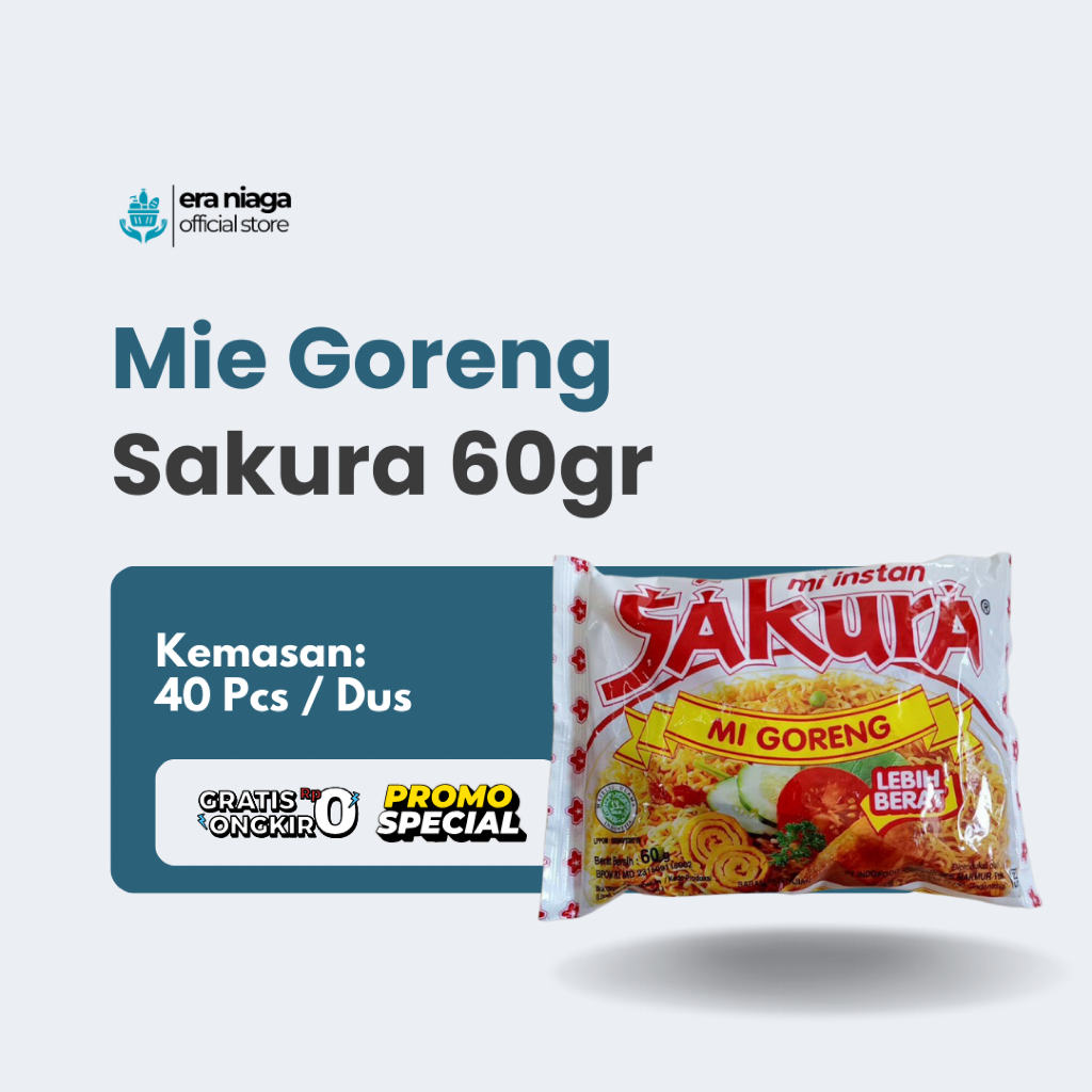 

Sakura Mi Goreng Ayam Kemasan 60g - 1 Dus @40PCS