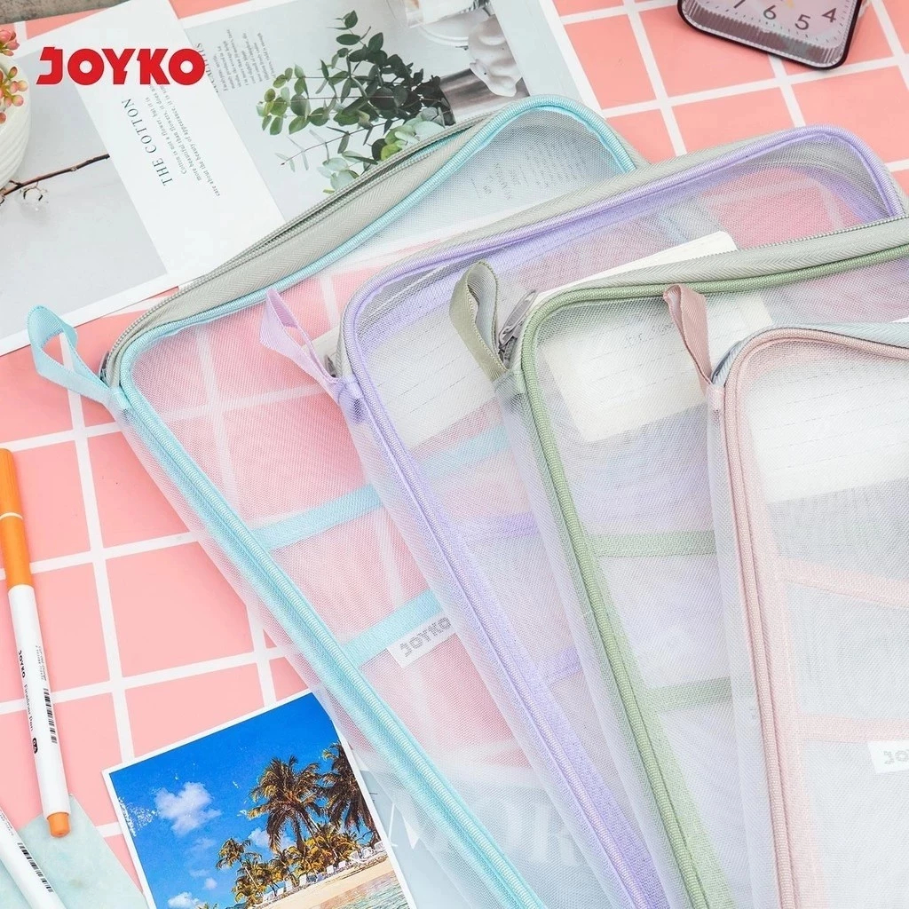 

LARGE DOCUMENT BAG JOYKO DCBL-112 | A4 | WATERPROOF | TAS DOKUMEN TAHAN AIR | MAP DOKUMEN ZIPPER JARING TRANSPARAN WARNA PASTEL