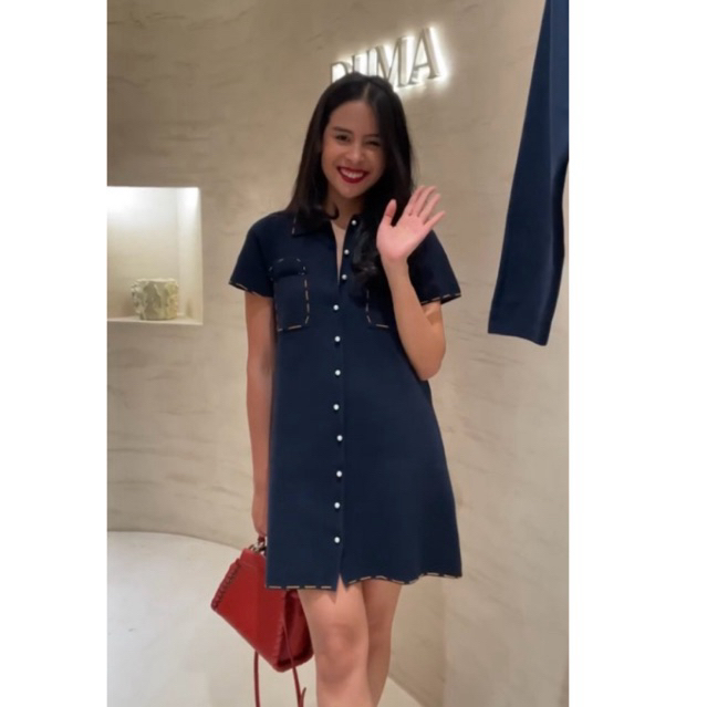 DUMA chantal dress navy preloved