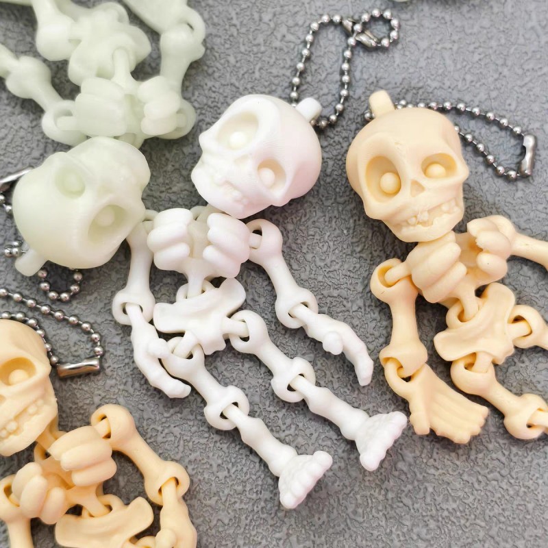 Stellarspace16 Mainan Anti Stres Gantungan Kunci Gantungan Ransel Fidget Tengkorak Unik Untuk Semua