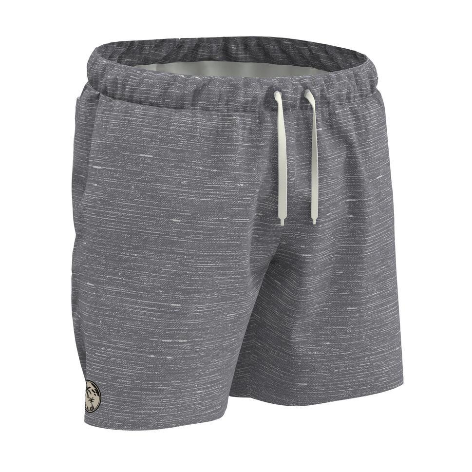 Decathlon OLAIAN Celana Selancar Pria Heather 100 - Ukuran 15 Inci Abu-Abu - 8852269