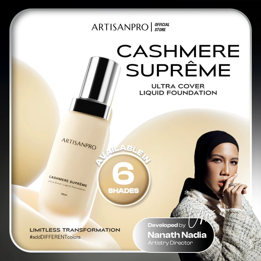 ARTISAN PRO Cashmere Supreme Ultra Cover Liquid Foundation - Artisanpro Professionnel