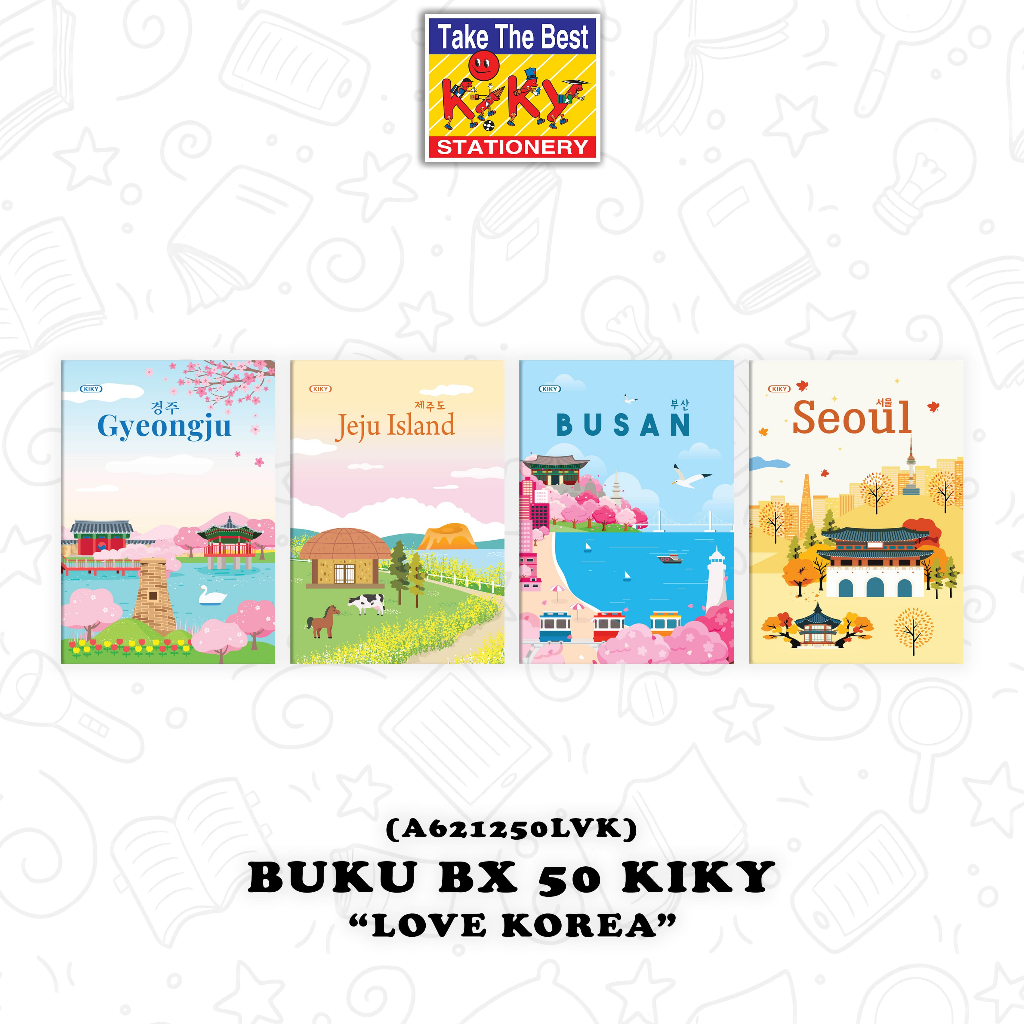 

KIKY Buku Tulis Boxy per pcs - 1 Buku Tulis 34 42 50 98 Lembar