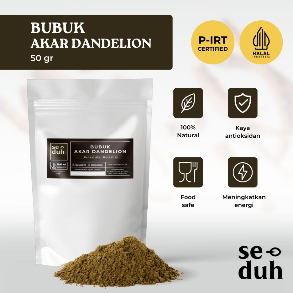 

SEDUH TEA & TISANE | Bubuk Akar Dandelion / Roasted Dandelion Powder / Roots Powder 50 gram