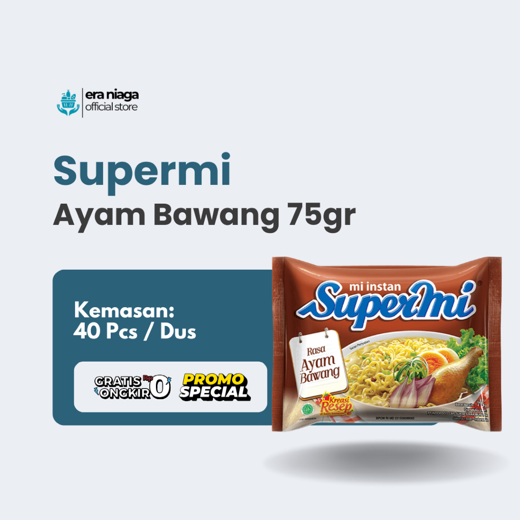 Supermi Rasa Ayam Bawang - 1 Dus @40PCS