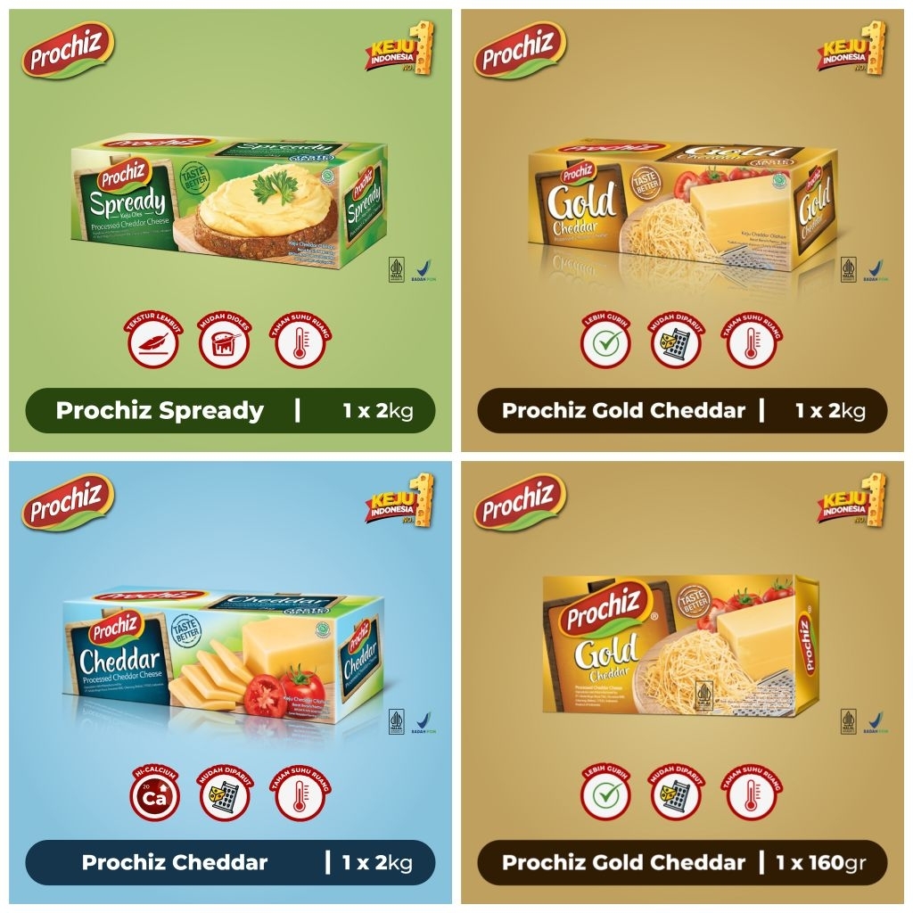 

PAKET HEMAT PROCIZ (FREE GIFT) SPREADY,CHEDDAR,GOLD
