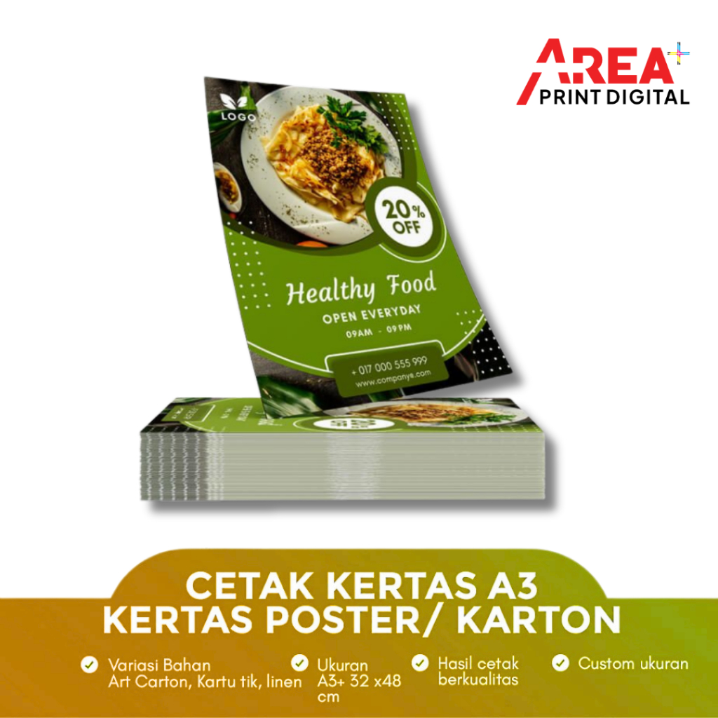 Cetak Kertas Custom A4 HVS Art Paper Art Carton