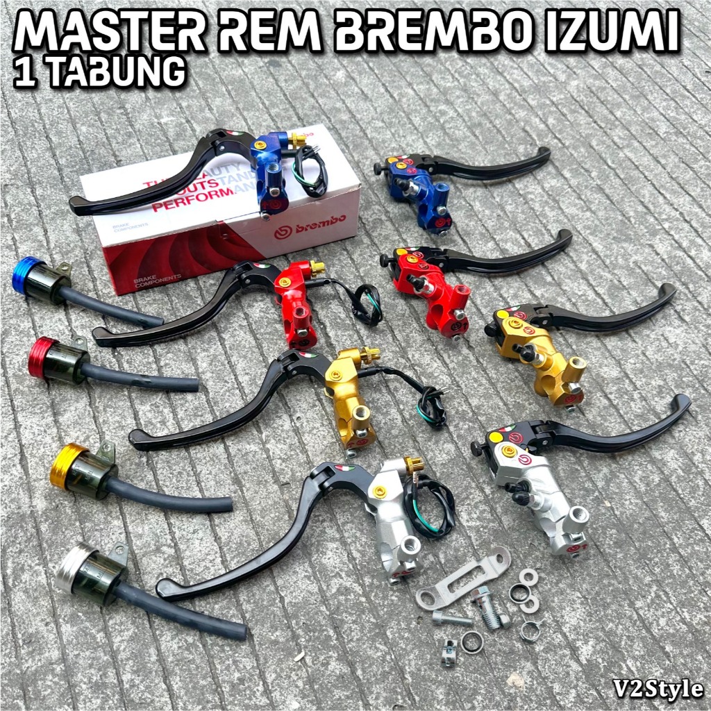 Handle Master Rem Depan Izumi Rcs19 Brembo 1 TABUNG MINYAK 14mm Z6011 Handel Lipat Beat fi, Beat pop