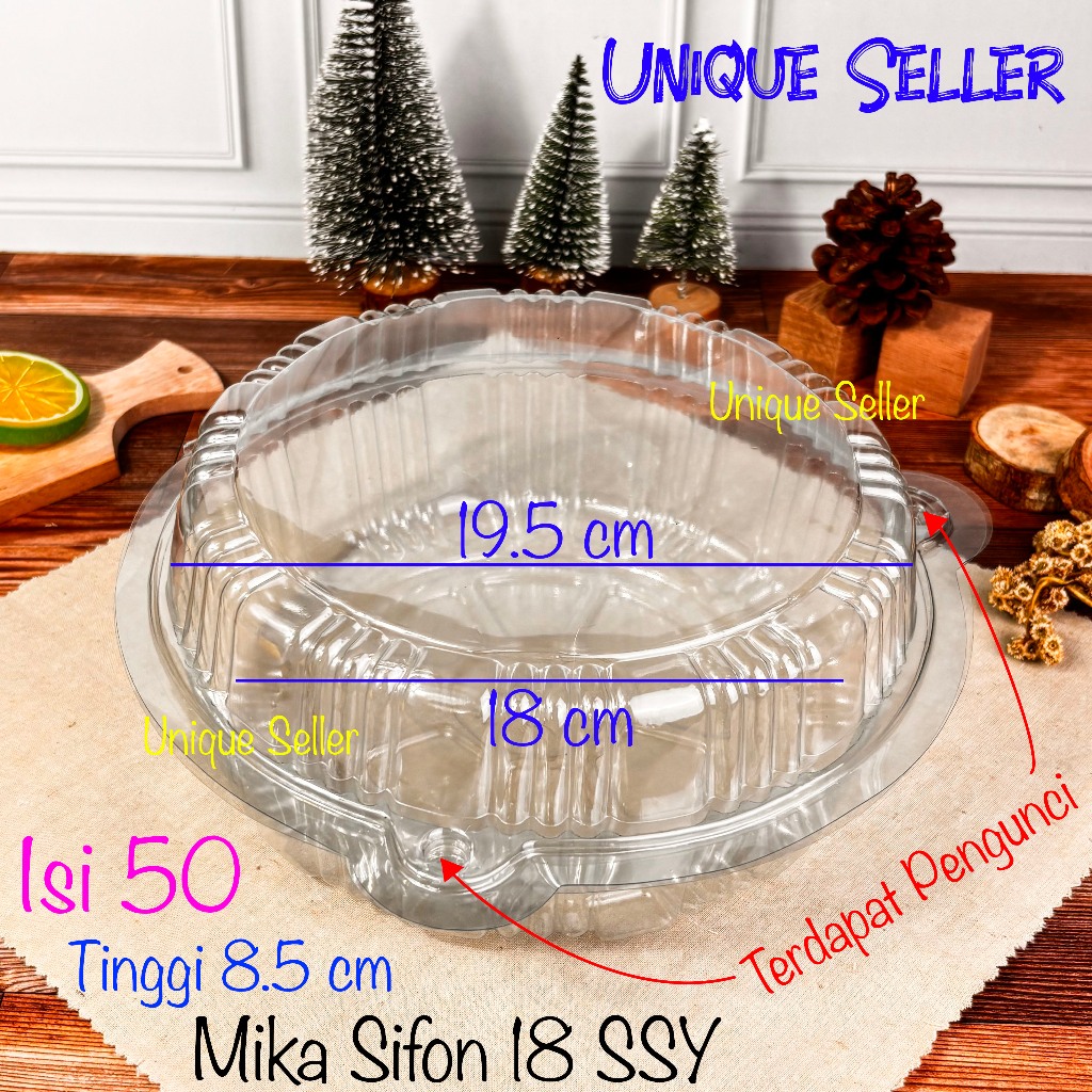 [Isi50] Mika Bolu Bulat Sifon 18 cm 18cm SSY / Mika SF18 SF 18 SSY / Mika Bolu Bulat 18cm 18 cm / Mi