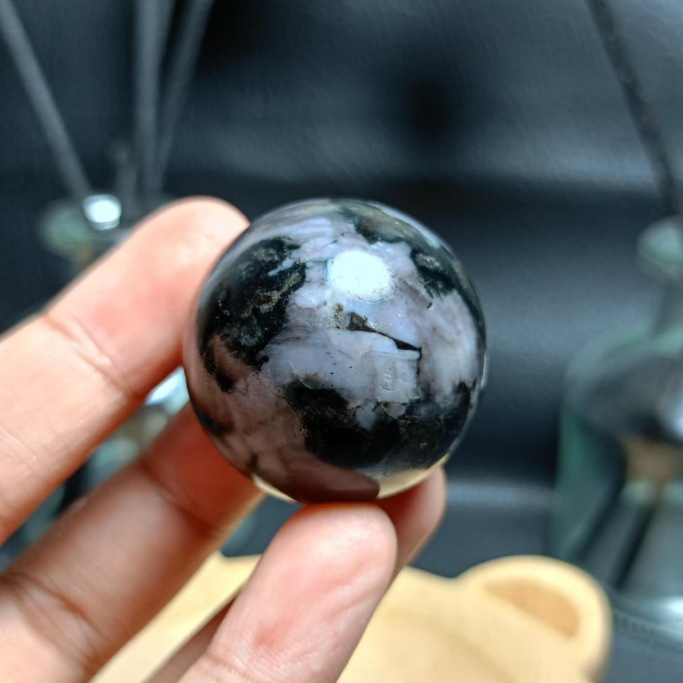 Natural Indigo Gabbro Sphere (4)
