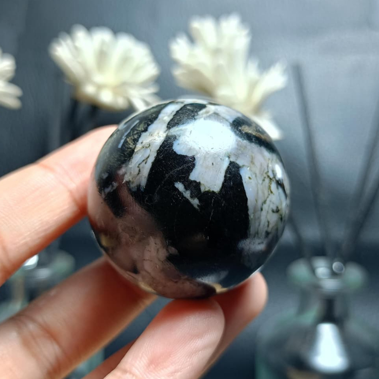 Natural Indigo Gabbro Sphere (6)