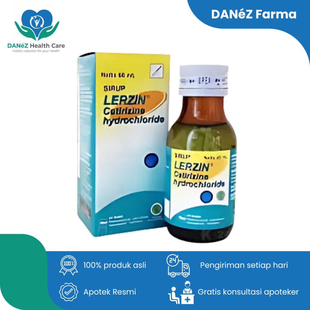 Lerzin Syrup 60ml Obat Alergi dan Gatal