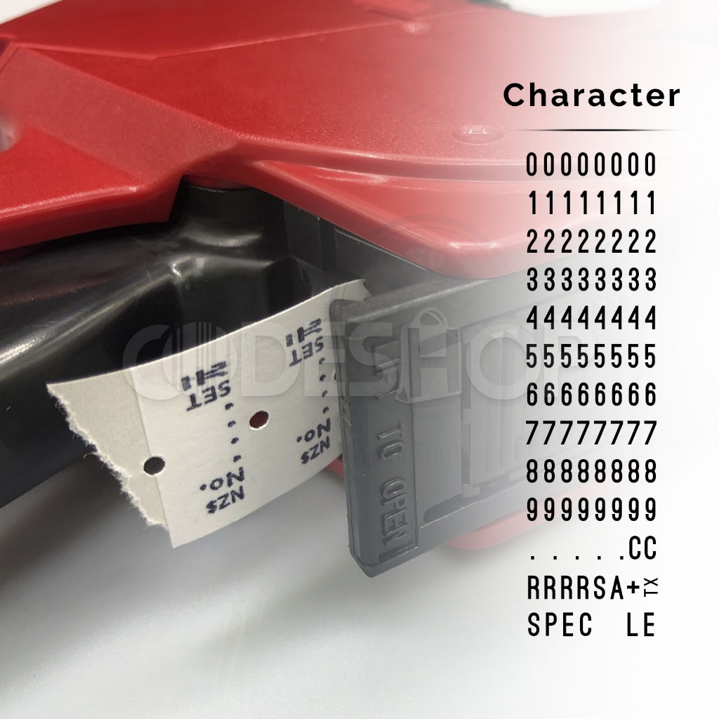

Handlabel SAMARK SATO Price Print Cetak Tembak Harga Tanggal Satu Baris 1 Line 8 DIgit Handlabeller