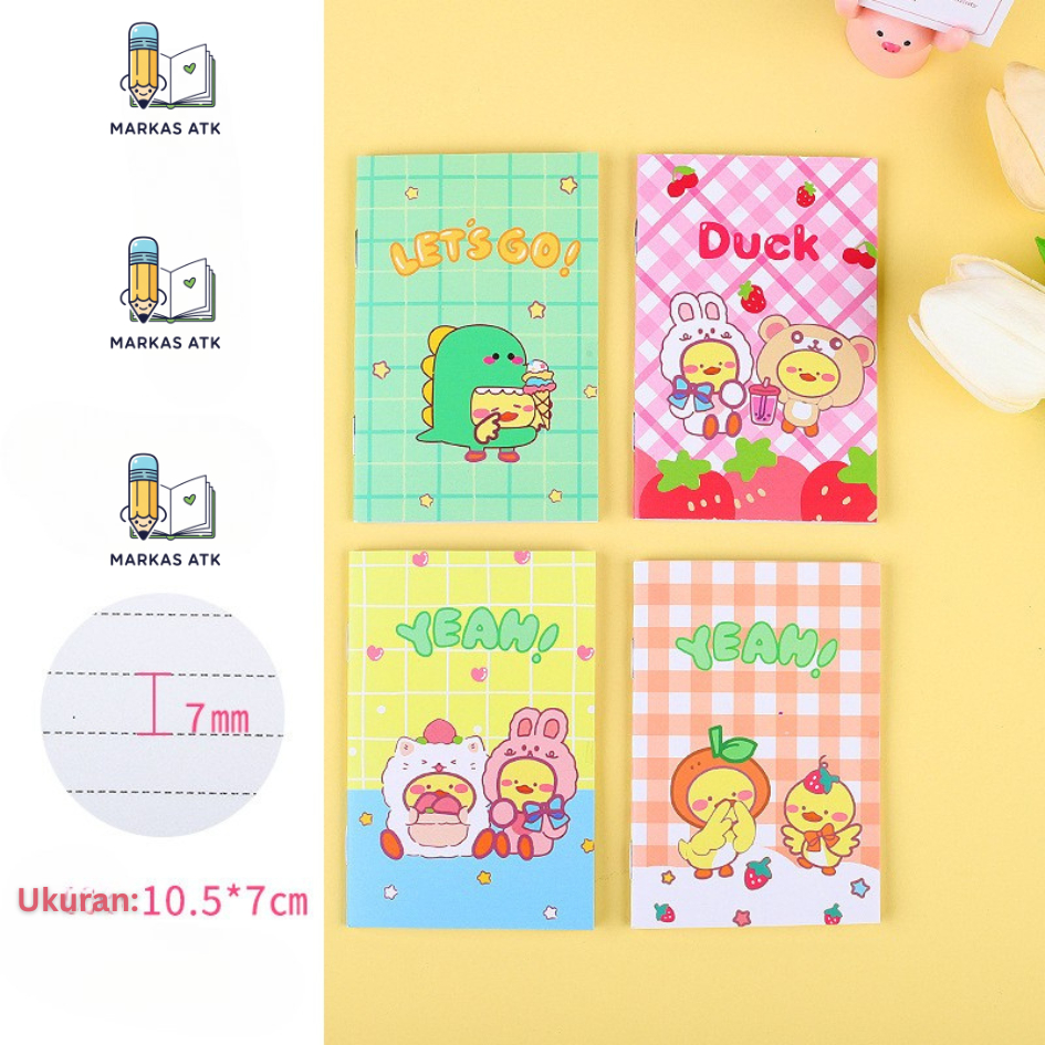 

Notebook Mini A7 Lucu Motif Bebek Kuning Buku Saku Catatan Jurnal Mini Aesthetic Alat Tulis Sekolah Kantor Gemoy Termurah COD