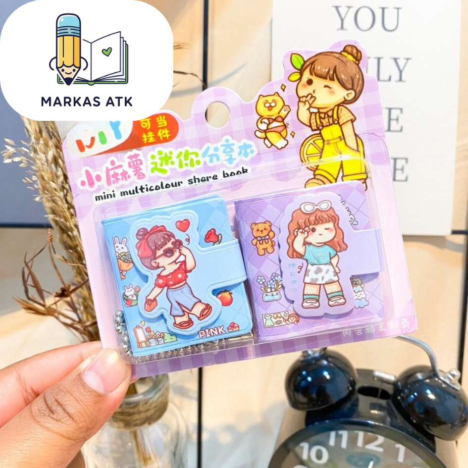 

Paket Buku Mini Lucu Momo 1 Set Isi 2 Pcs Buku Saku Karakter Korea Kertas Bergaris Notebook Catatan Kecil Souvenir Goodie Bag Murah COD