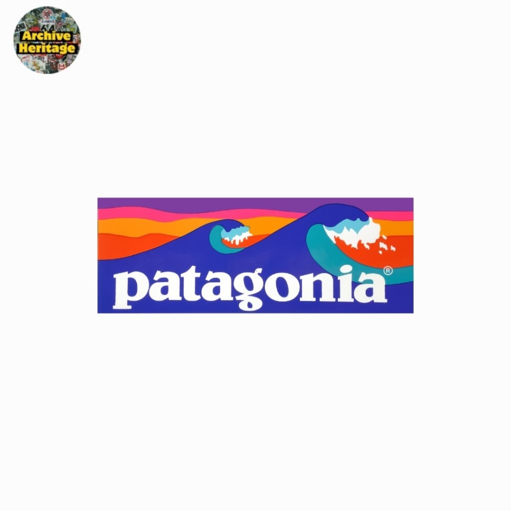 

sticker P4tag0nia waves outdoor clothing stiker