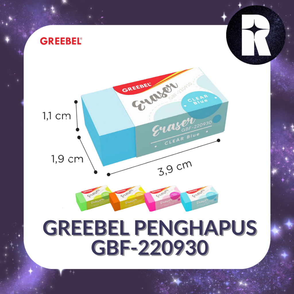 

GREEBEL ERASER / PENGHAPUS WARNA GBF - 220920 - 220930 - 220940