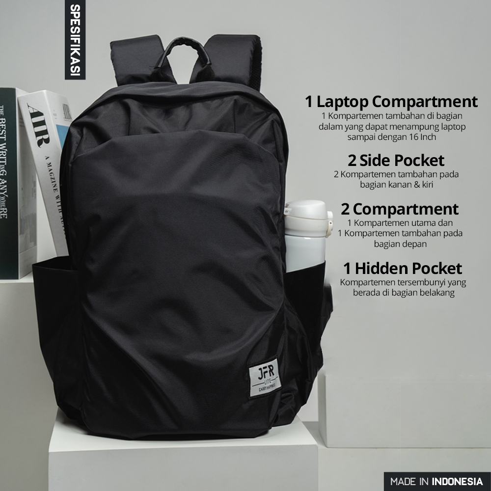 New // Jfr Tas Ransel Pria Backpack Bahan Polyester Jbag04 // 100% Original