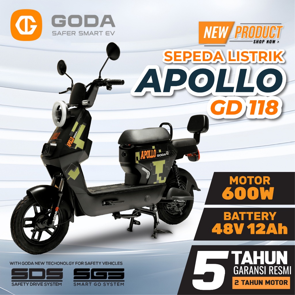 GODA 118 Apollo Sepeda Listrik