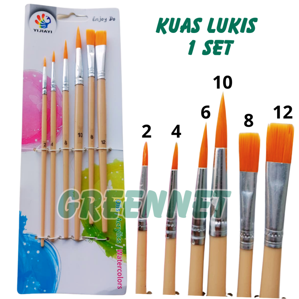 

KUAS CAT AIR/ BRUSH/ LUKIS/ ACRYLIC ISI 6