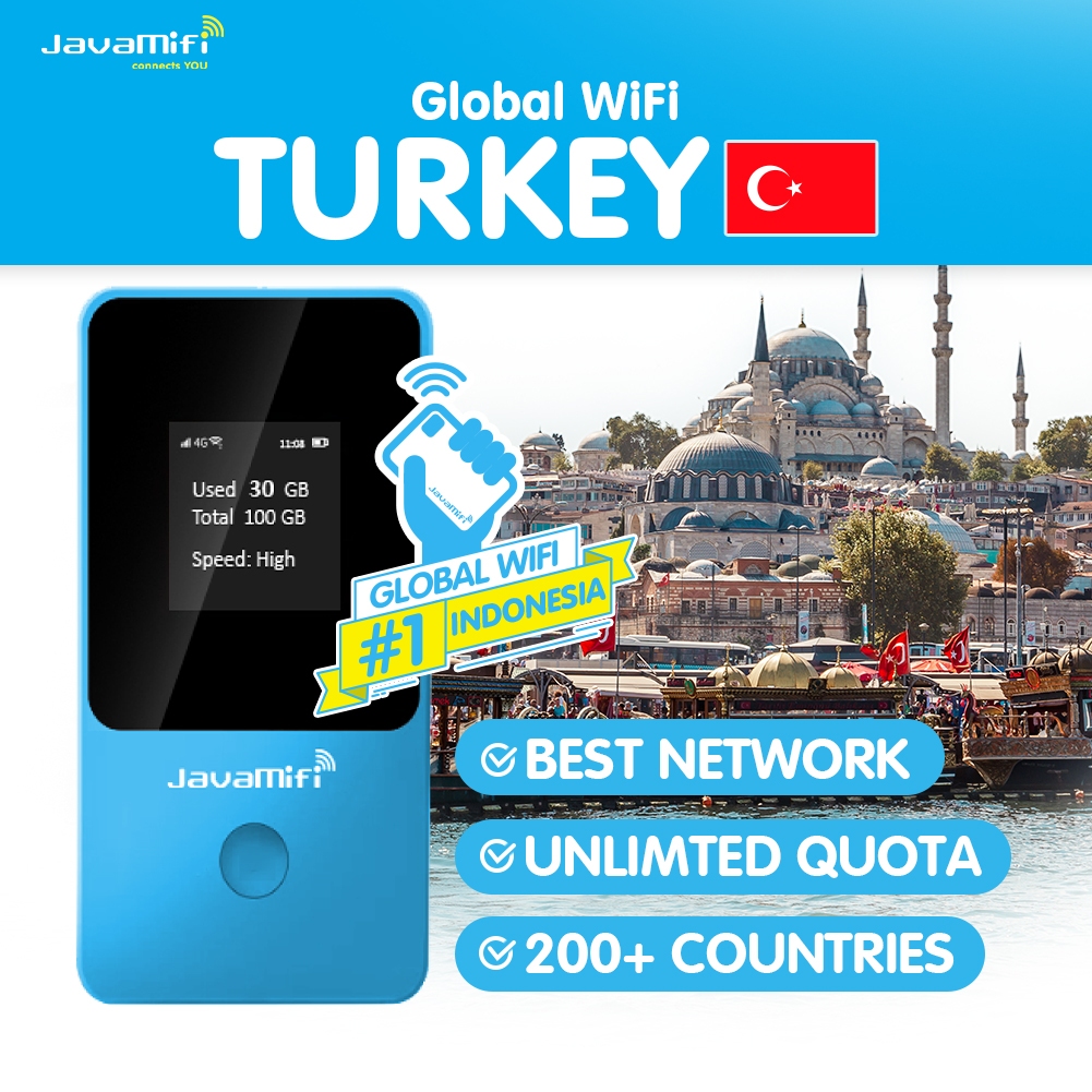 JavaMifi 4G Travel Wifi Turkey Unlimited | Travel Wifi Turki