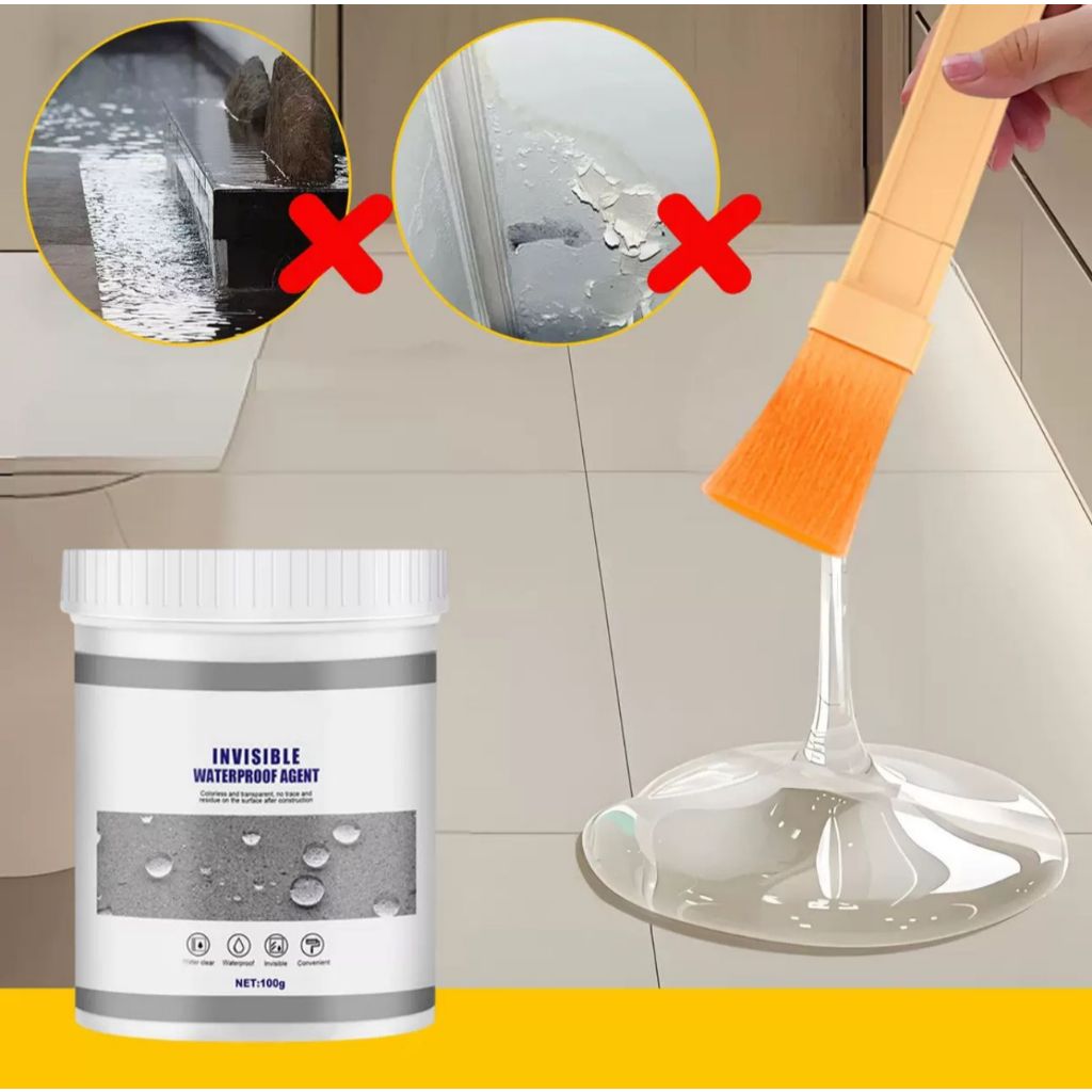 Lem Anti Bocor Anti Rembes Transparan / Lem Pelapis Anti Bocor / Lem Transparan Waterproof Free Kuas