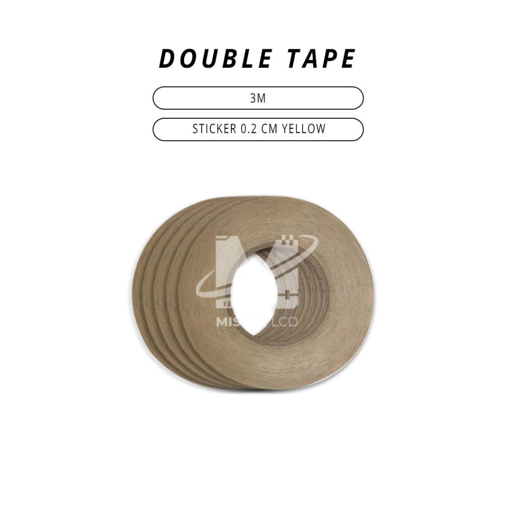 

DOUBLE TAPE 3M STICKER 0.2 CM YELLOW