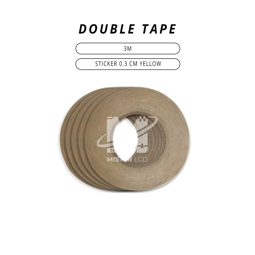 

DOUBLE TAPE 3M STICKER 0.3 CM YELLOW