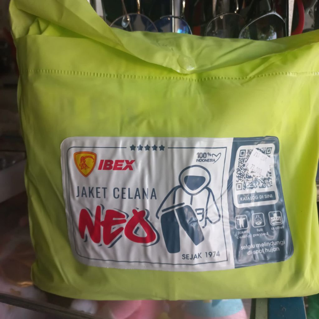 jas hujan dewasa ibex jaket celana neo jas hujan jaket celana hijau