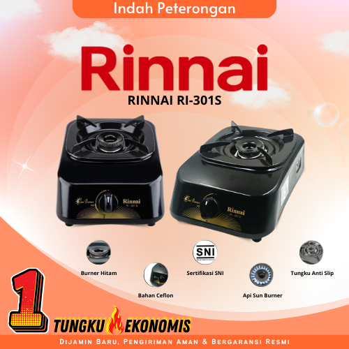 KOMPOR GAS RINNAI/KOMPOR GAS 1 TUNGKU/KOMPOR RINNAI/KOMPOR SATU TUNGKU/KOMPOR MURAH / KOMPOR JOMBANG