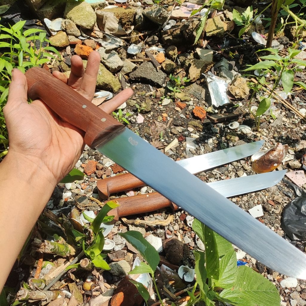 pisau sembelihan panjang 25 cm baja d2 #bstpisau