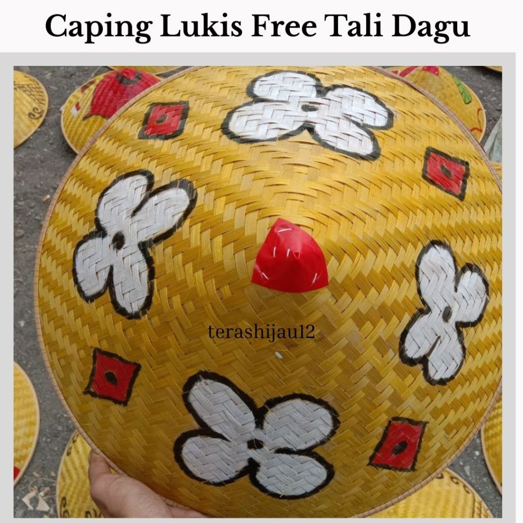 Caping lukis unik caping lukis dekorasi