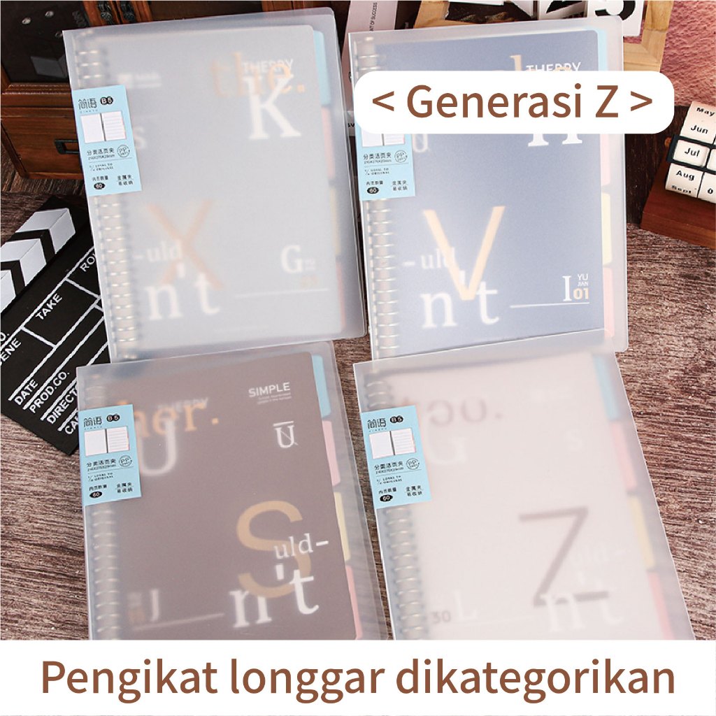 

[IN STOCK]Siswa Notebook Pencetakan Covering B5 Binder Transparan Dapat Dengan Bebas Menyimpan Kertas 26 Metal Ring Memperbaiki Buku Dokumen Informasi Klasifikasi yang nyaman