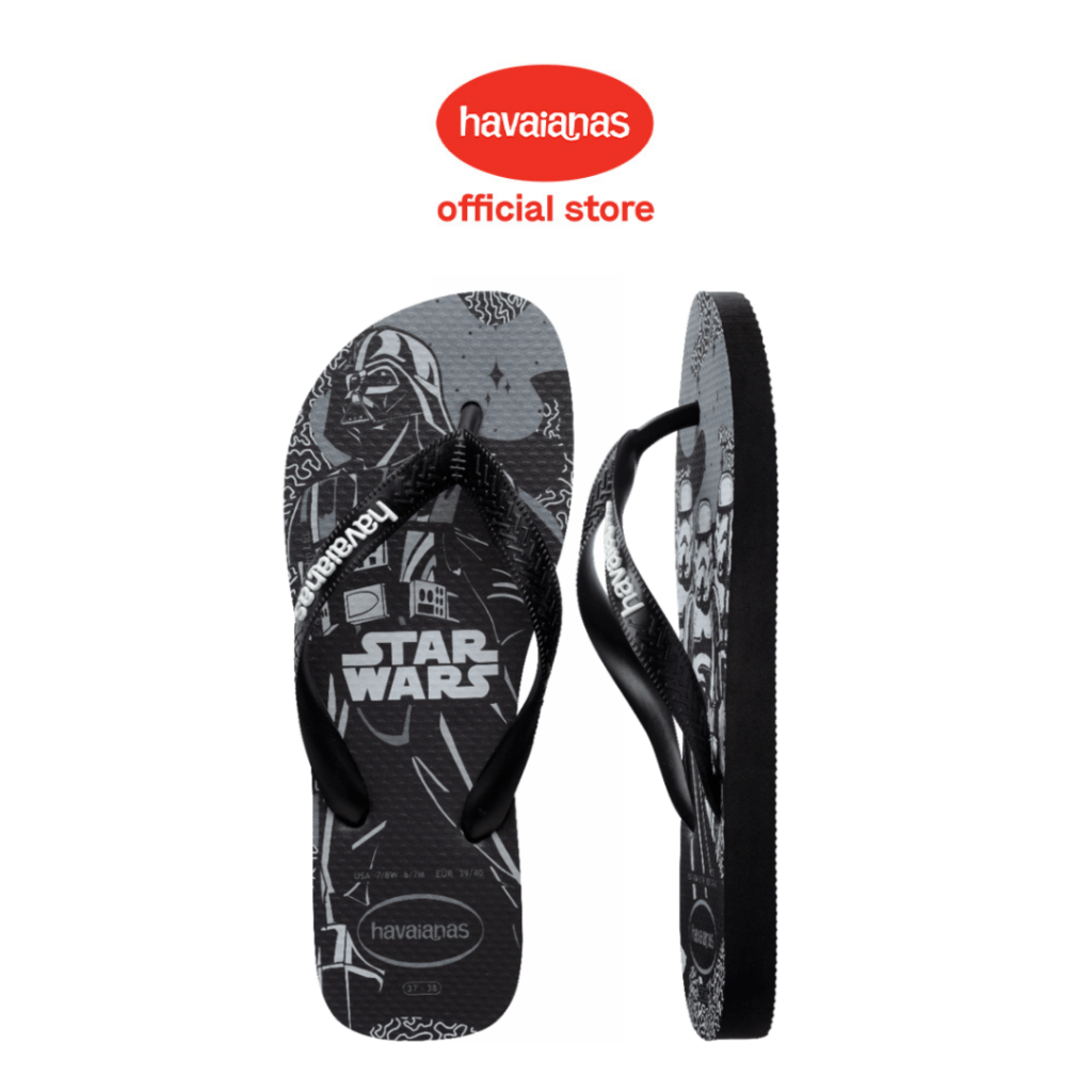 Havaianas Star Wars Black/Black/White - Sandal Pria