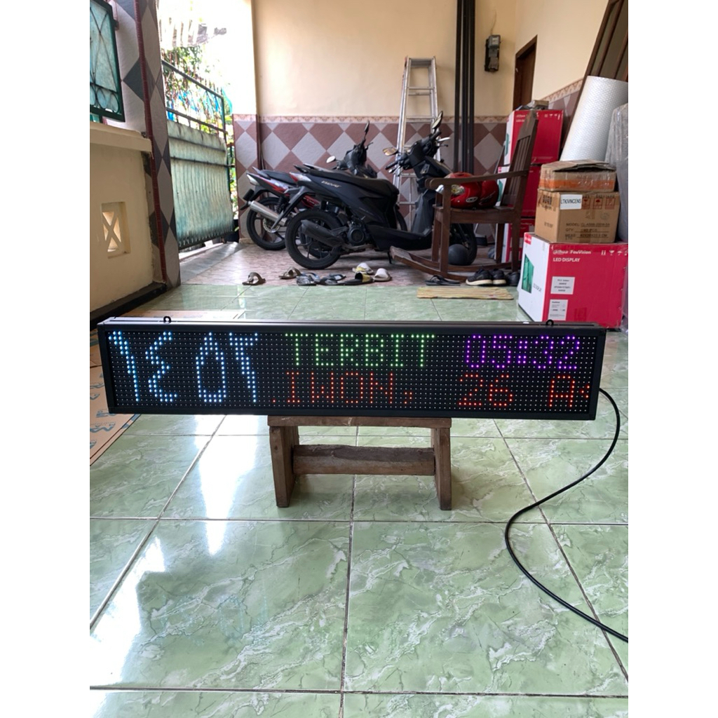 Running Text jadwal sholat P10 RGB