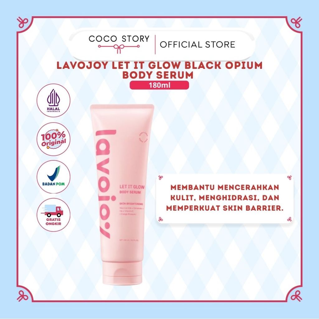 Lavojoy Let It Glow Black Opium Body Serum Skin Brightening Upgraded Version Body Lotion