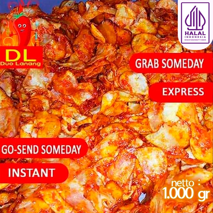 

EXTRA PEDAS keripik singkong 100% cabe asli !!! @ 1 Kg