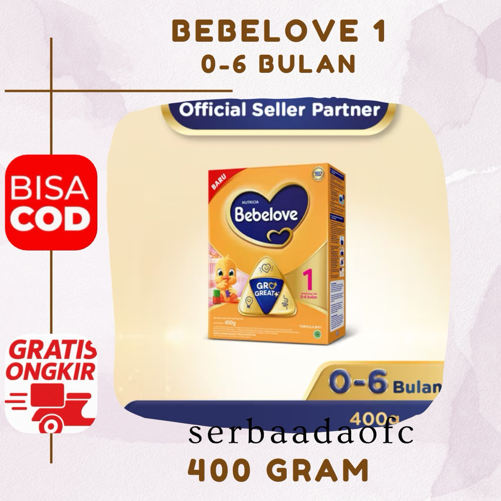Bebelove 1 / Bebelove 0-6 Bulan Formula Bayi Bubuk 400 gr Termurah Bisa COD