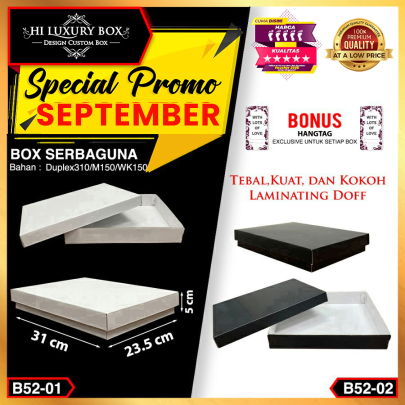 

Kotak Kue|Packaging|Serbaguna|Kado|Aksesoris Uk 31x23.5x5 cm| B52