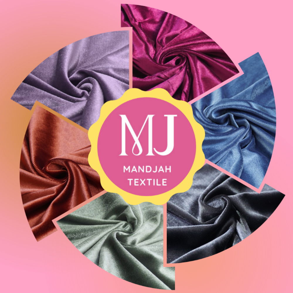 Kain Bludru Velvet Eceran Meteran Murah Harga Per Setengah Meter