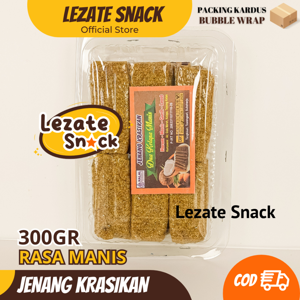 Jenang Krasikan Solo 300GR Premium Gula Jawa Asli Murah / Dodol Jenang Krasikan Jogja Magelang Kelap
