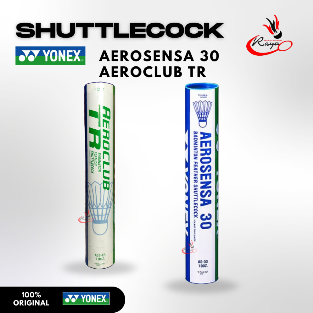 Shuttlecock Badminton - Yonex Aeroclub TR & Aerosensa 30 Original