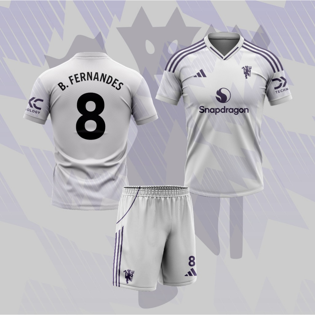 JERSEY BOLA ANAK MANCHESTER UNITED B.FERNANDES (BISA REQUEST NAMA DAN NOMOR)