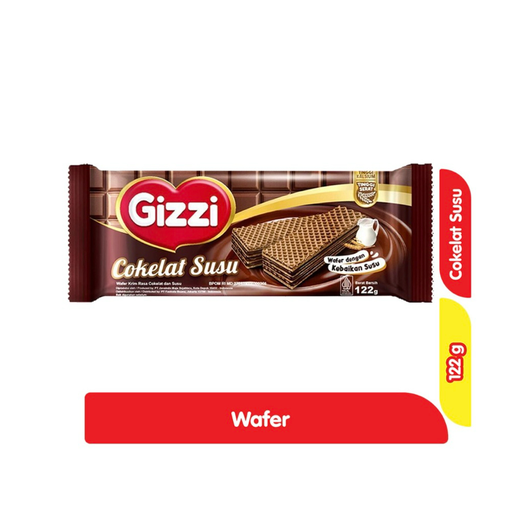 

Gizzi Wafer Cokelat Susu 122 g