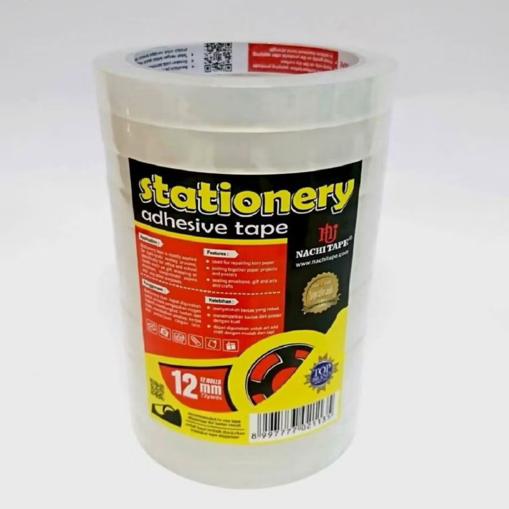 

(1 SLOP Isi 6 BIJI) Isolasi kecil / Stationery tape NACHI SHR 24mm x 72 yard