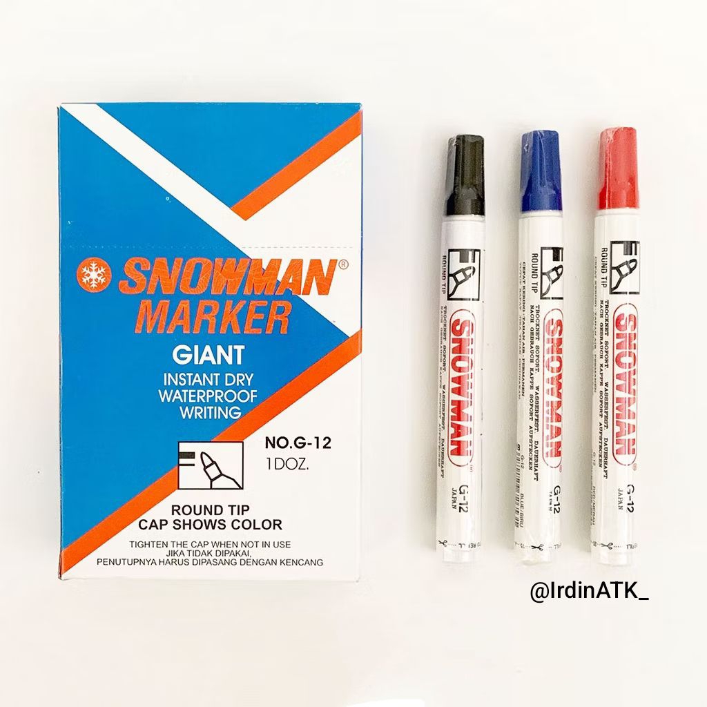 

Spidol Snowman Marker Permanen || spidol warna