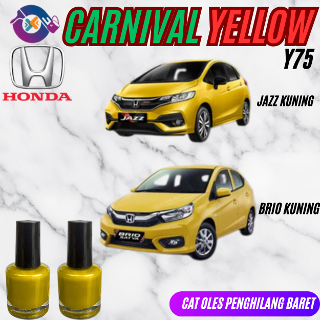 Cat oles Penghilang Baret Carnival Yellow Y75 Cat Brio Kuning Cat Jazz Kuning